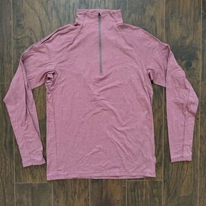Nathan Sports Medium Pink/Red Quarter Zip Pullover